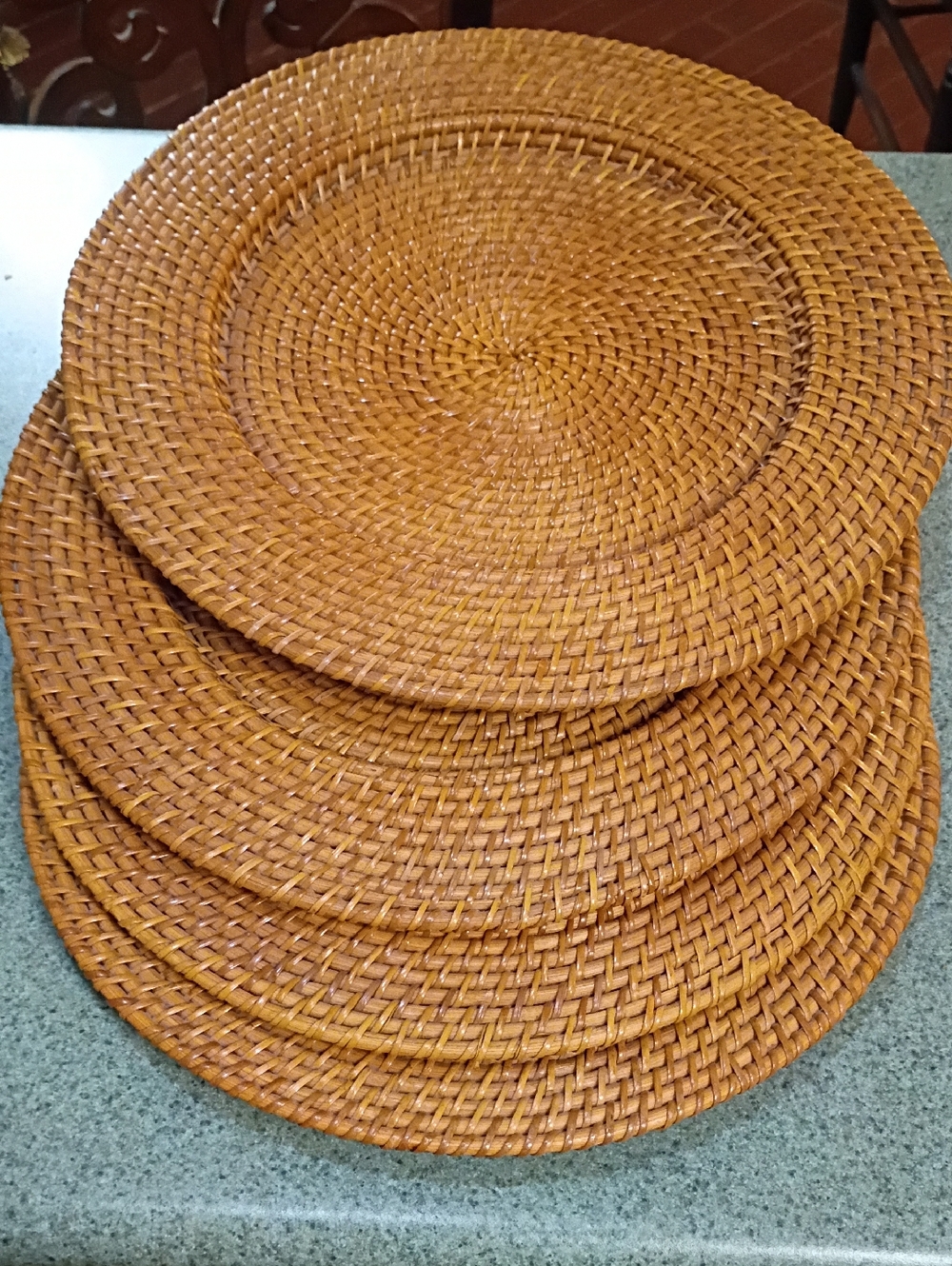 Rattatan Plate Charger Set Of 4